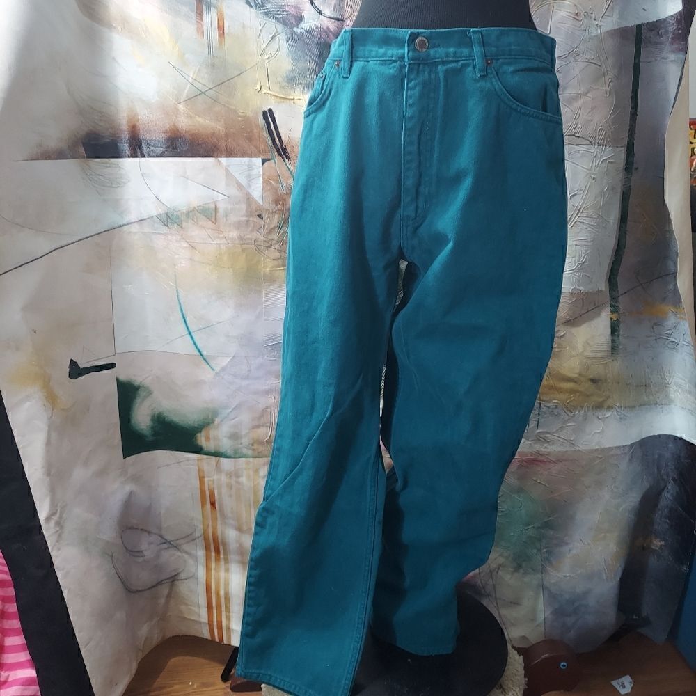 Cosmo Jeans Star Hiker Rare Teal Heavy Jeans With 5 Pocket Size 36